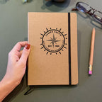 Personalised Compass Travel Journal