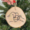 Personalised Fist Bump Christmas Decoration
