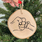 Personalised Fist Bump Christmas Decoration