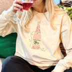 Personalised Turkey Wine Christmas Jumper: Funny Wine Lover Sweater