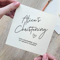 Personalised Christening Card
