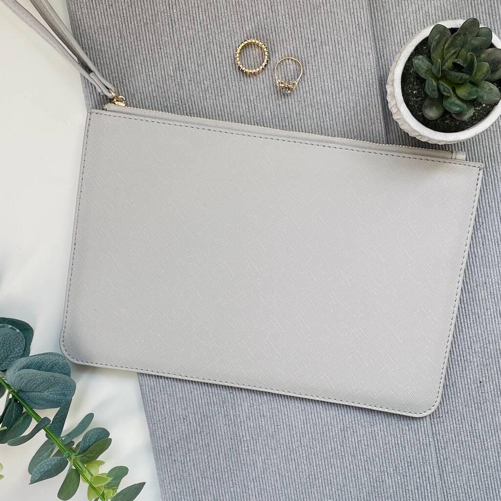 Personalised Bride Mrs Wristlet Pouch