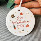 Christmas Objects Baby's First Christmas Ceramic Decoration