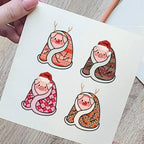 Pigs In Blankets Christmas Card