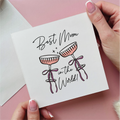 Glasses And Bow Best Mum In The World Card