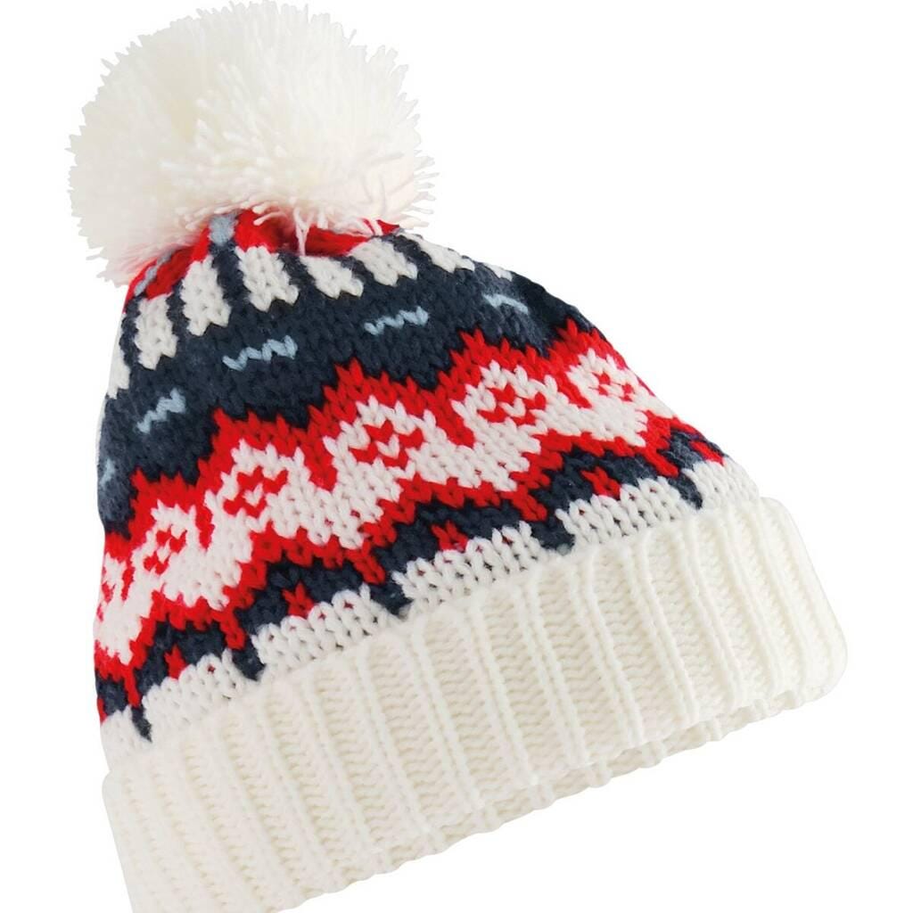 Personalised Retro Ski Hat For Winter
