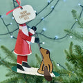 Personalised Sup Paddleboard Santa Bauble
