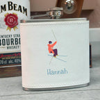 Personalised Skiing Or Snowboarding Hip Flask