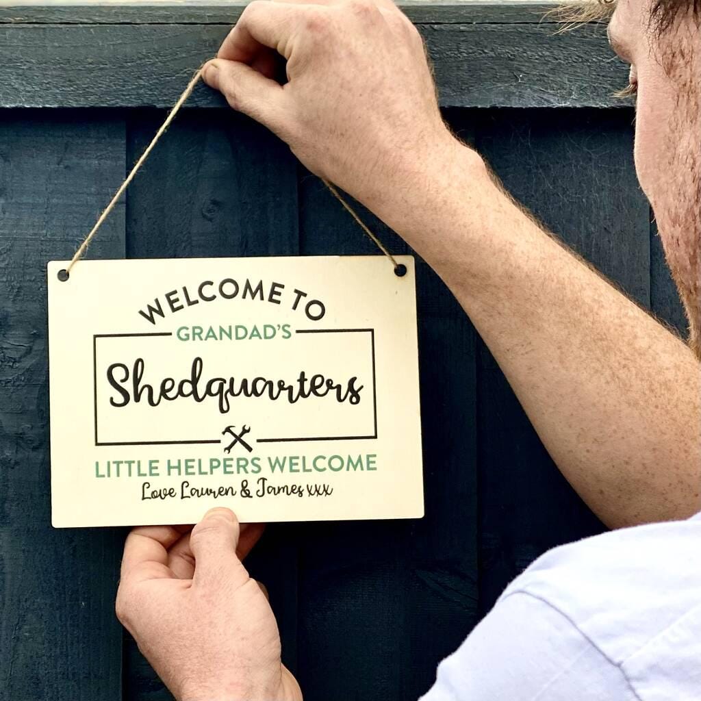 Personalised Shedquarters Sign