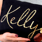 Personalised Leopard Print Name Make Up Bag