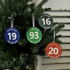 Personalised Skiing Piste Marker Christmas Decoration