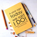 Personalised First Anniversary Paper Notebook