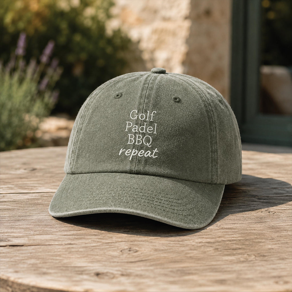 Personalised Dad's Favourite Things On Repeat Cap