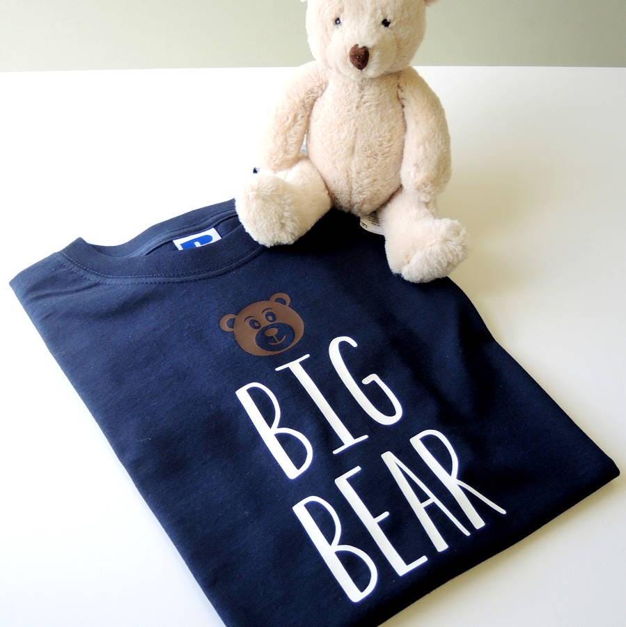 Personalised Father, Son And Baby Bear T Shirts