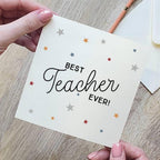 Best Teacher Ever Star Card