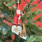 Personalised Sup Paddleboard Santa Bauble