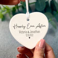 Personalised Happily Ever After Heart Decoration