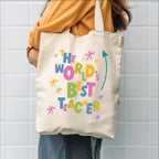 The World's Best Teacher Tote Bag