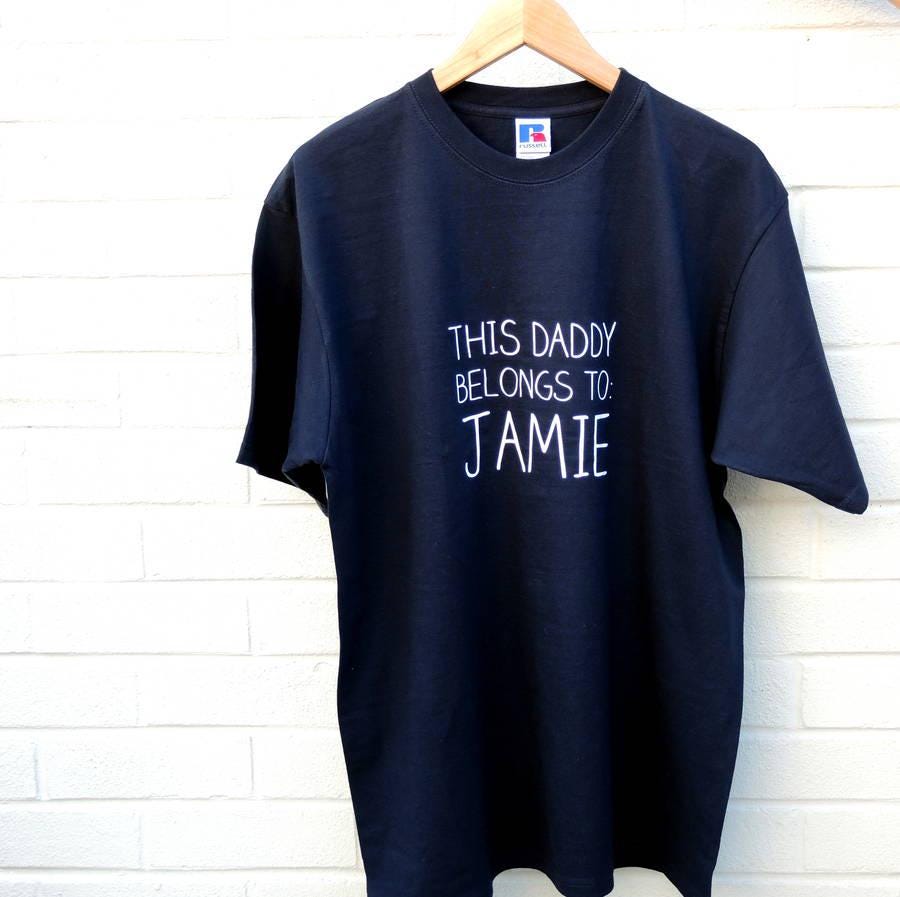 Men's Personalised Daddy T Shirt