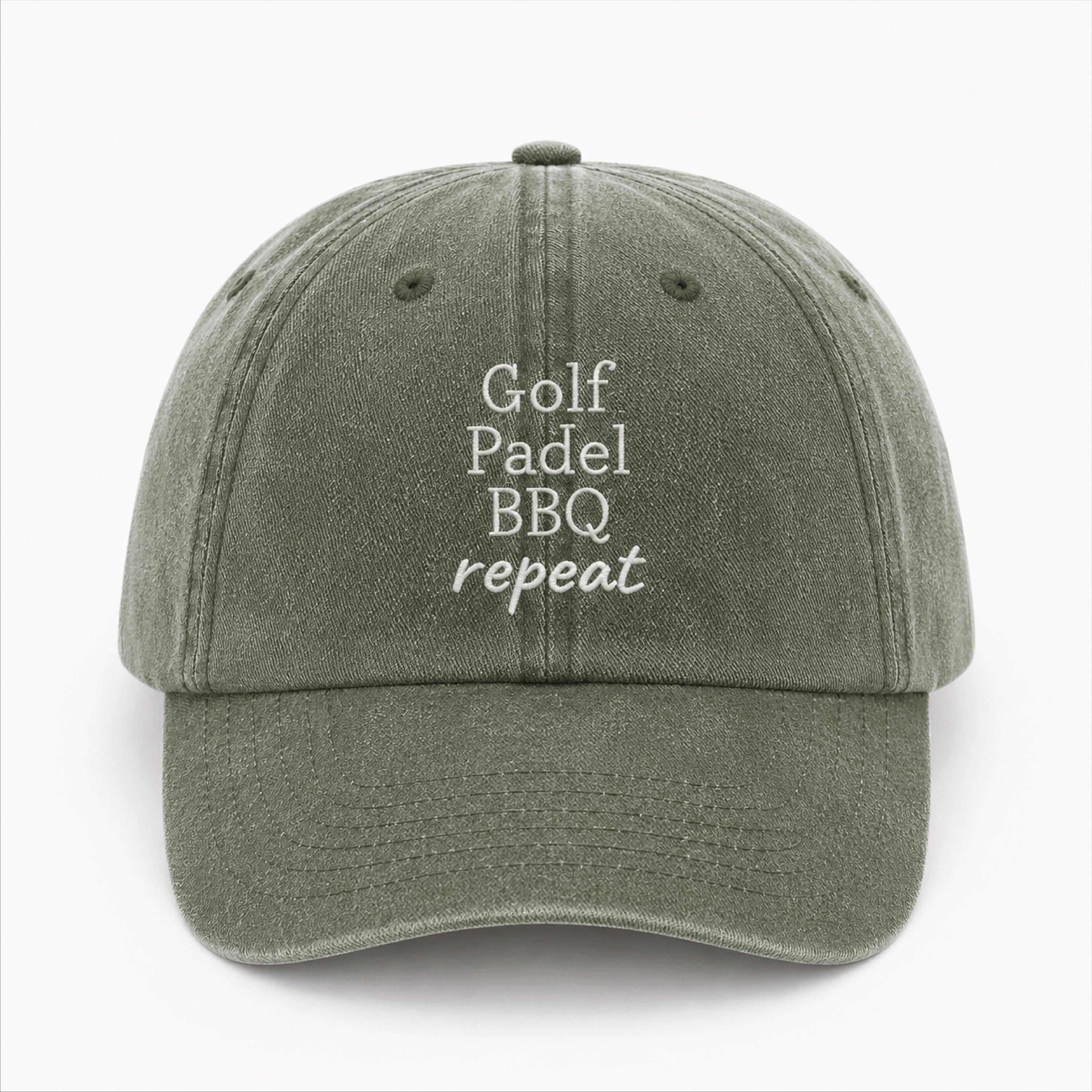 Personalised Dad's Favourite Things On Repeat Cap