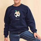 Kids Football Christmas Pudding Jumper