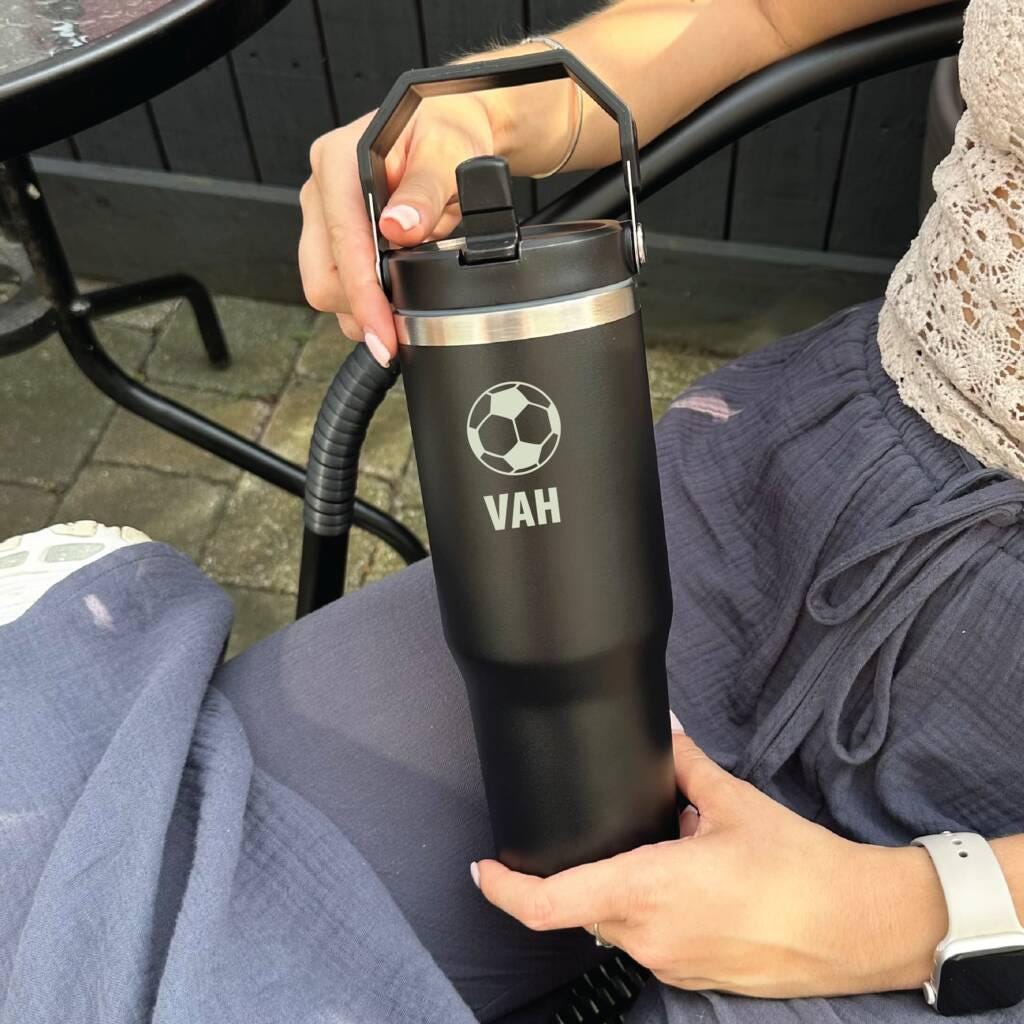 Personalised Water Bottle For Football