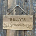 Personalised Wooden Greenhouse Sign