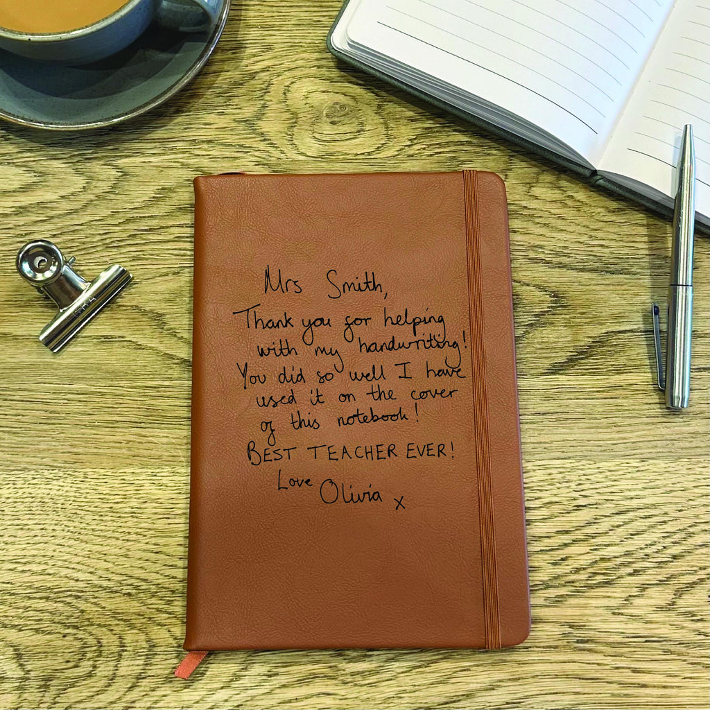 Personalised Child's Handwriting Notebook For Teacher