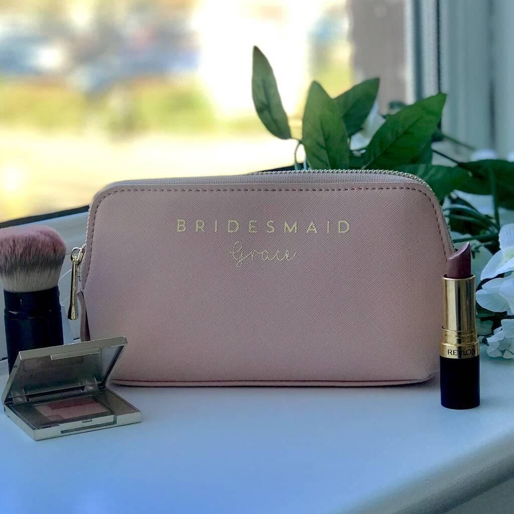 Personalised Domed Bridesmaid Make Up Bag