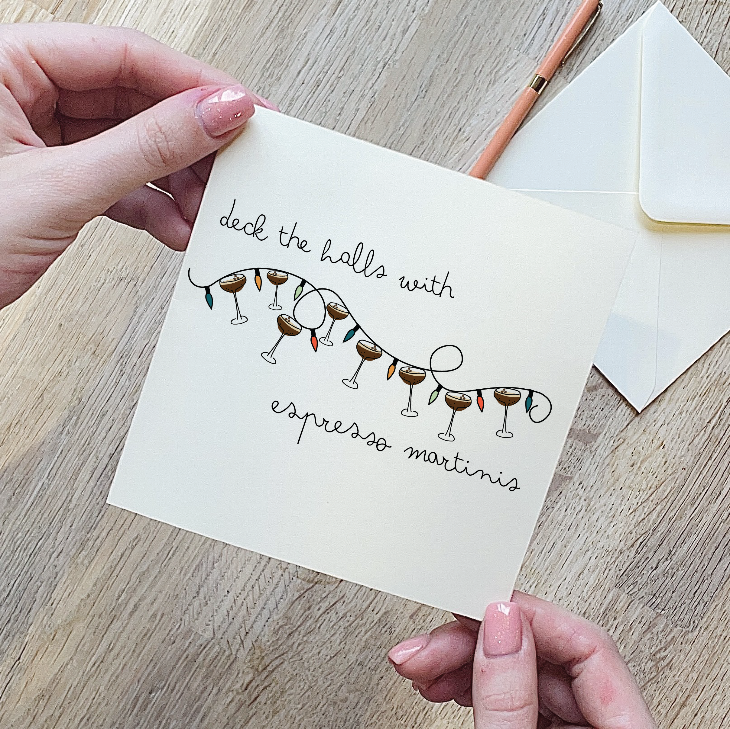 Deck The Halls With Espresso Martini Card