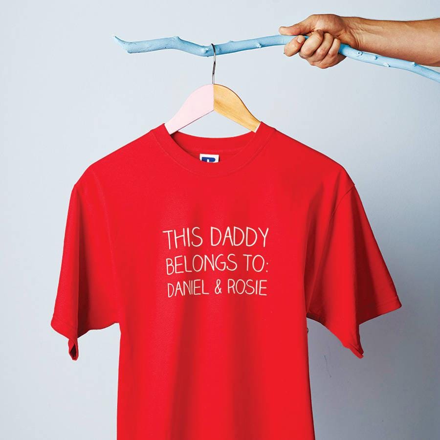 Men's Personalised Daddy T Shirt