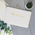 Personalised Bride Mrs Wristlet Pouch