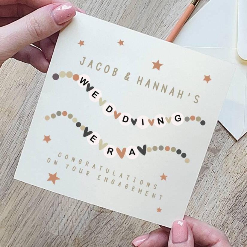Personalised Swiftie Wedding Era Engagement Card