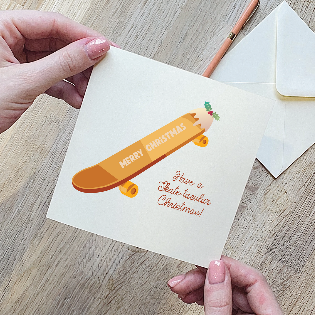 Skateboard Christmas Card