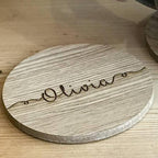Personalised Wooden Name Coaster