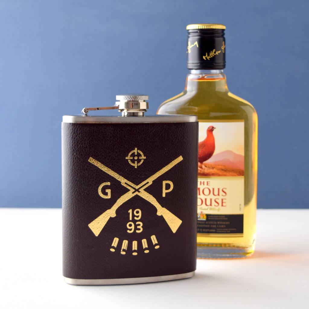 Personalised Shooting Hip Flask