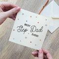 Best Step Dad Ever Star Card
