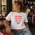 Red Cards Red Flags England Football Baby Tee T Shirt