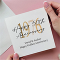 Personalised 50th Wedding Anniversary Card
