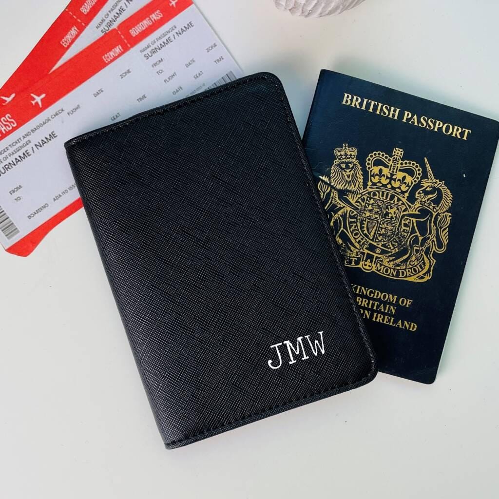 Personalised Initial Passport Holder