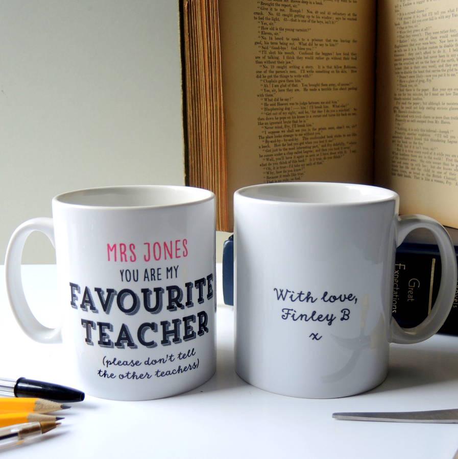 Personalised Favourite Teacher Mug