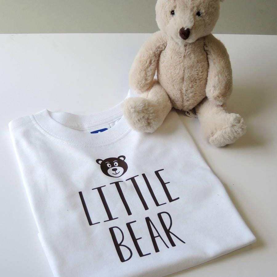Personalised Father, Son And Baby Bear T Shirts