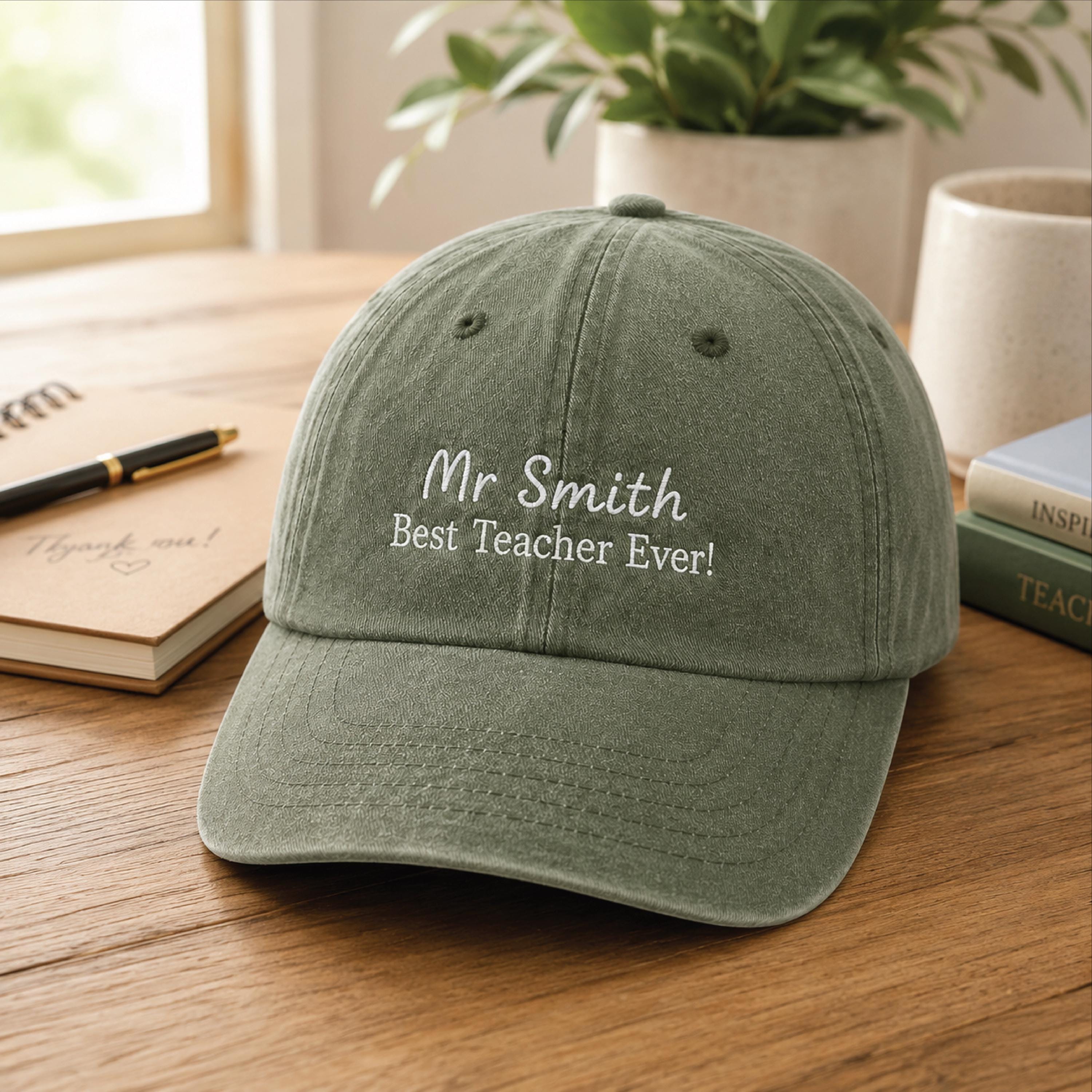 Personalised Best Teacher Ever Cap