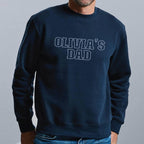 Personalised Varsity Kids Dad Jumper