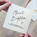 Personalised Baptism Card