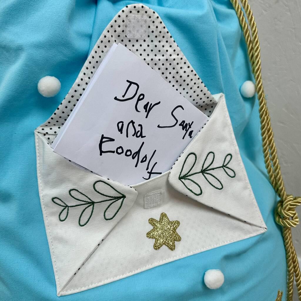 Personalised Letter To Santa Polar Bear Santa Sack