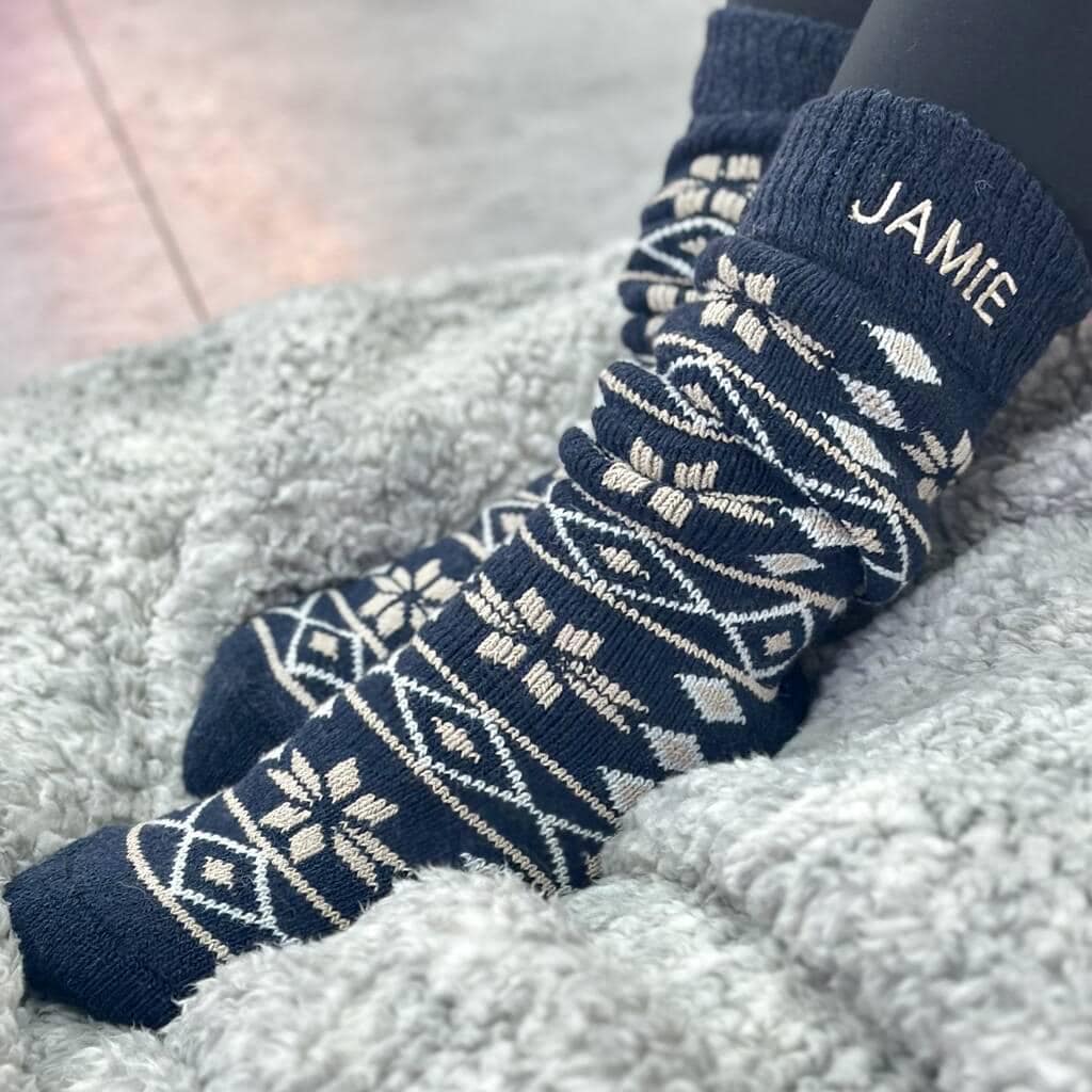 Personalised Men's Thermal Wool Sock