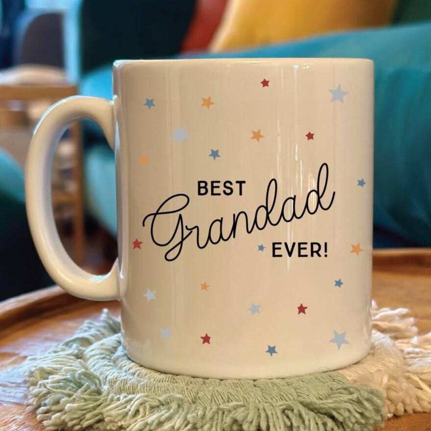 Personalised Scattered Star Best Grandad Ever Mug