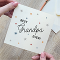Best Grandpa Ever Star Card