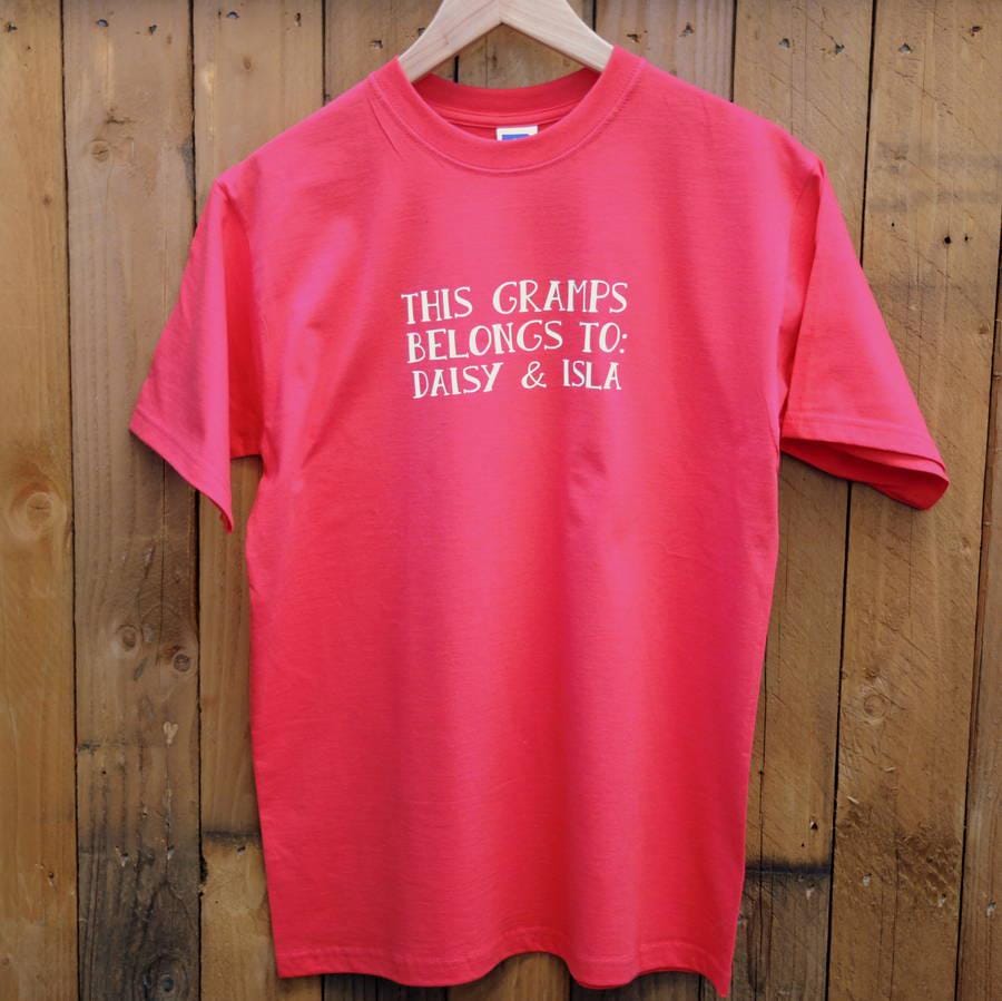 Personalized Grandad T-Shirt: Grandkids Names, Father's Day Gift
